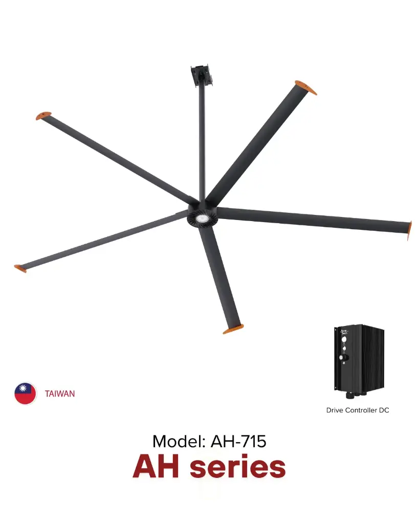 Quạt trần HVLS AH series Ø 5.0m |